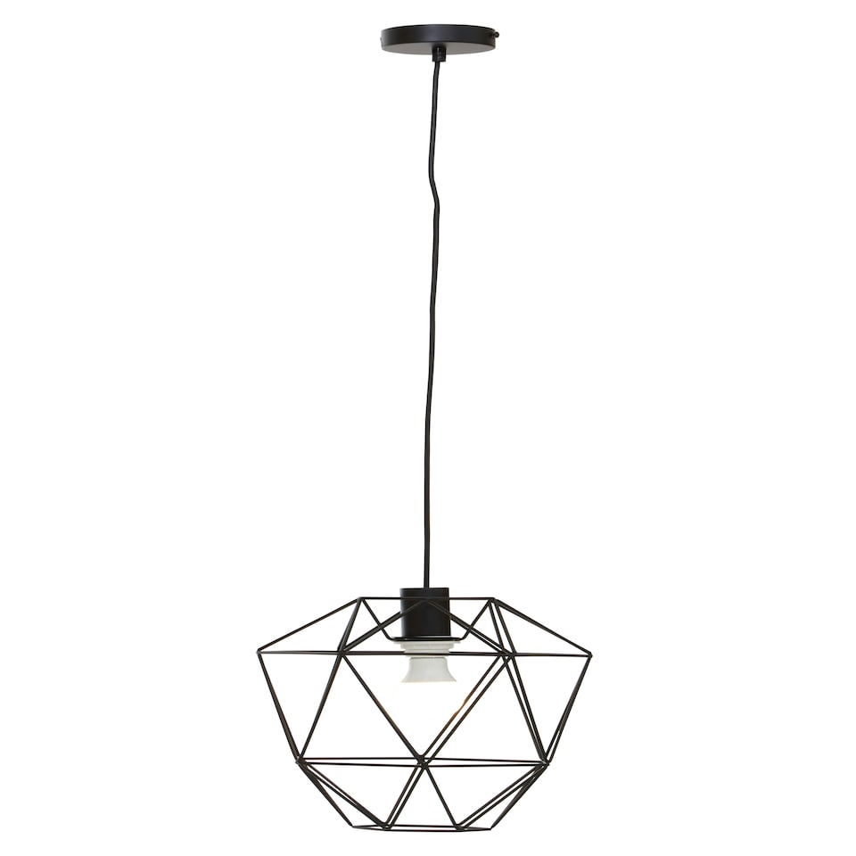 image 1 of Interiors by Premier Wyra Black Pendant Light