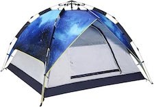 Alivio Waterproof Camping Tent for Beach, Outdoor, Traveling, Fishing (Blue)