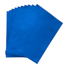 Pack of 10 A4 Coloured Felt 180gsm Sheets Blue | Blue | A4