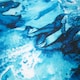 image 3 of OHS Marble Print Soft Absorbent Quick Drying Travel Holiday Summer Beach Bath Towel Blue | Teal Blue | One size