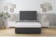 image 2 of Sloomy Alabama Graphite Dumfries Divan Bed Base 2 Drawers Same Side With 26 Inch Strutted Headboard | Grey | Graphite | Super King | 1