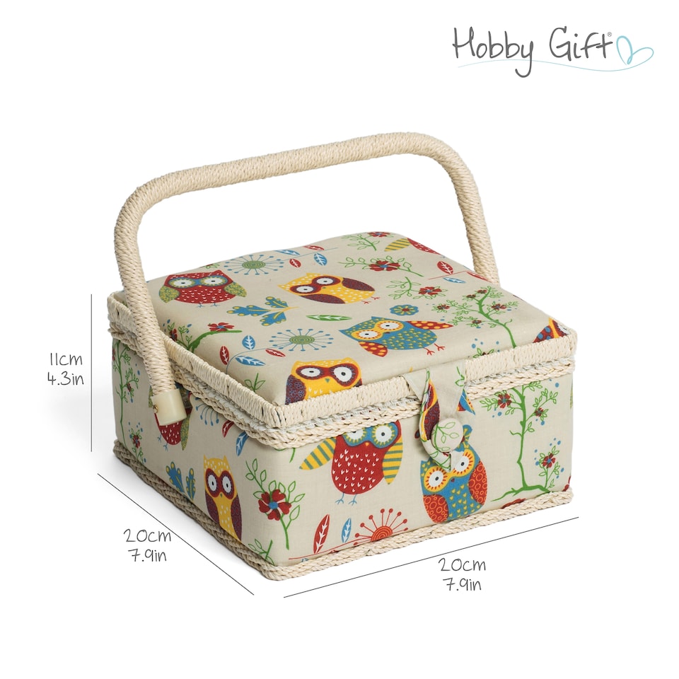 image 1 of Hobby Gift Small Sewing Accessories Storage Box, Owl