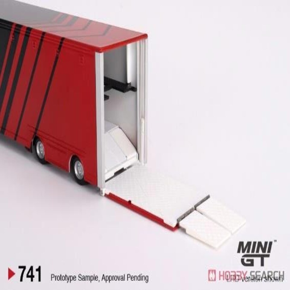 image 1 of Mercedes Benz Actros With Racing Transporter Advan RHD 1:64 Scale MGT00741R