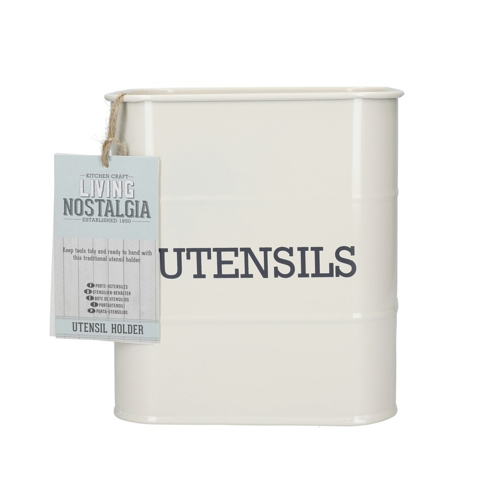 image 1 of KitchenCraft Utensil Pot Cream Metal