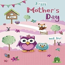 Owl's Open Mother's Day Quality Greeting Card - New Anyone