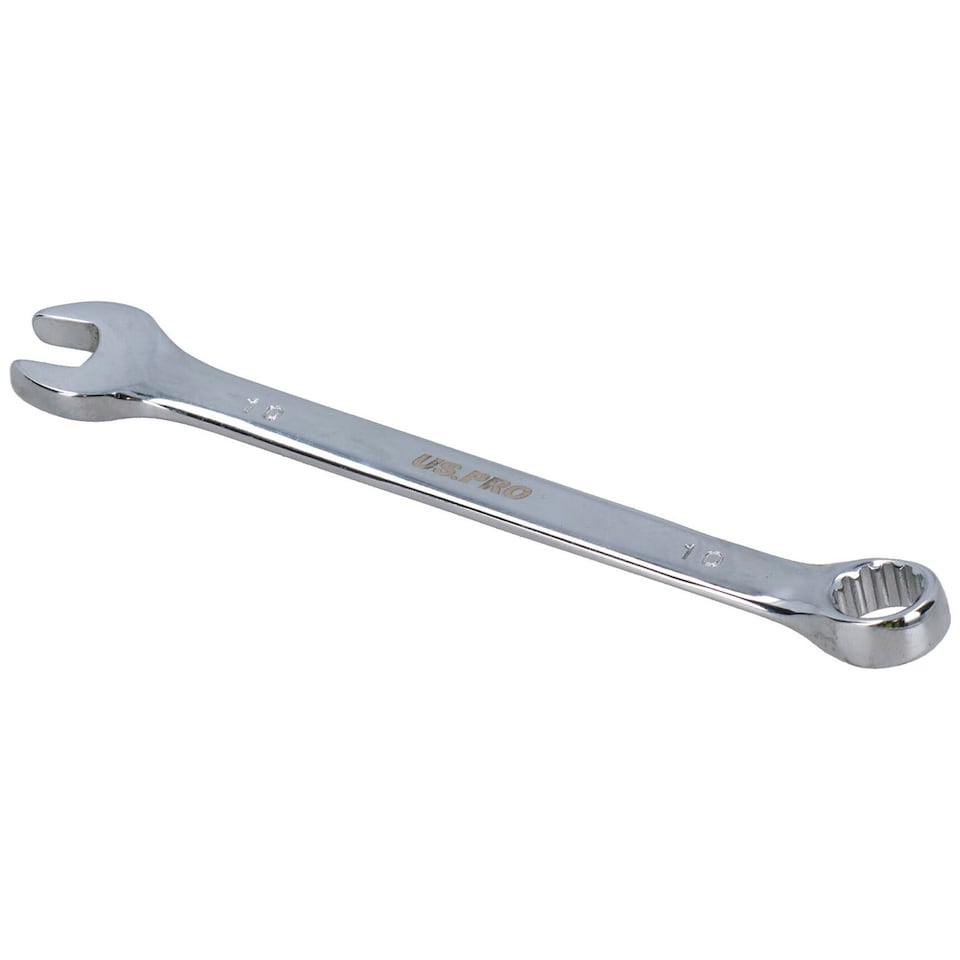 image 1 of 10mm Metric Combination Spanner Wrench Ring Open Ended 140mm Long 10pk