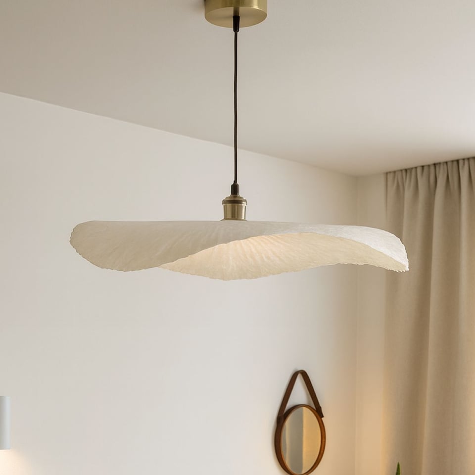 image 1 of CGC Wanda 60cm Extra Large Paper Wave Easy-Fit Lampshade