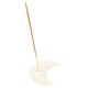 image 3 of Something Different Crescent Moon Incense Holder - White - One Size