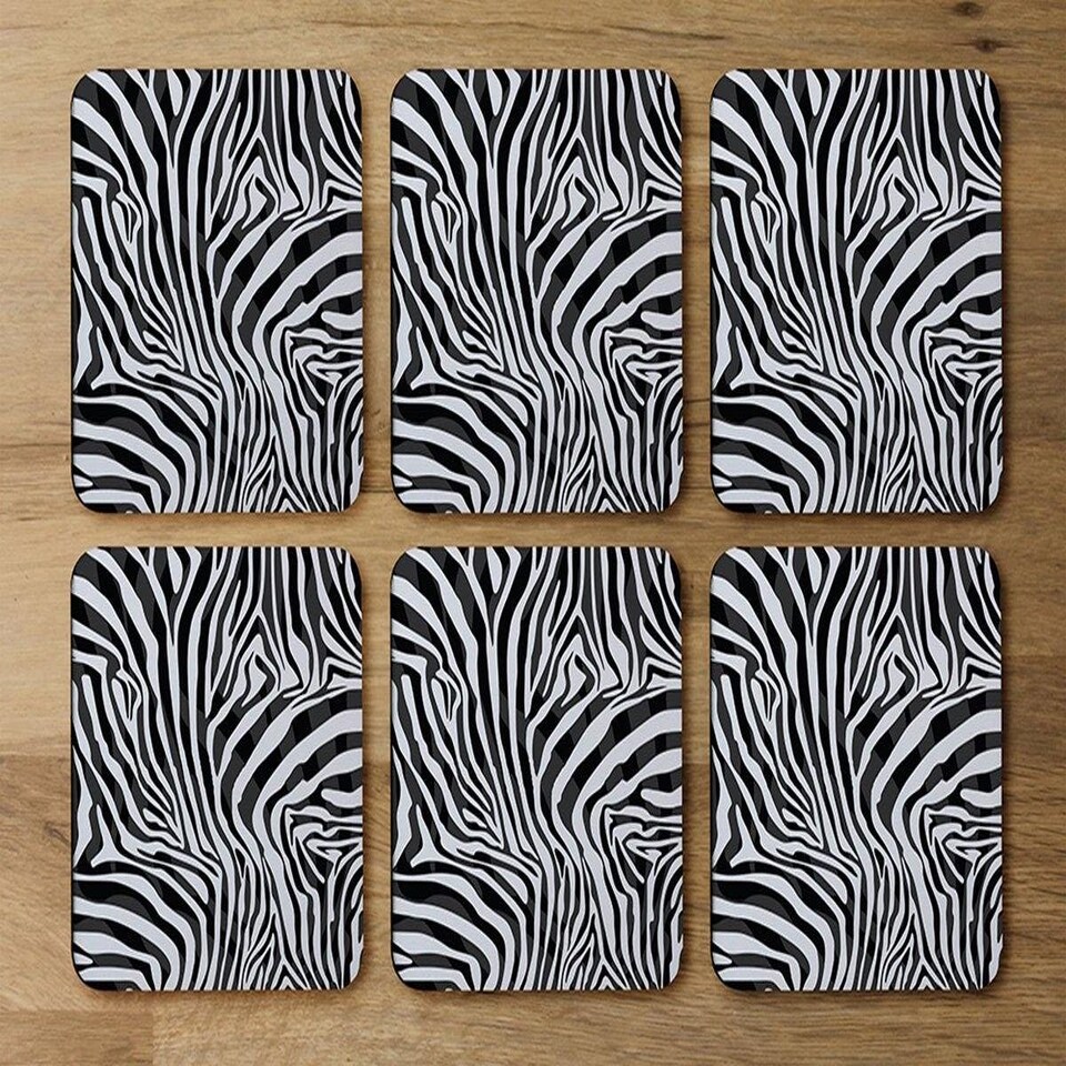 image 1 of Zebra Animal Print (Coaster)