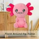 image 4 of Axolotl Soft Toy Cute Plushie Huggable Cuddly Stuffed Toy 25cm Pink