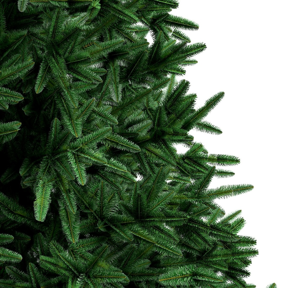 image 1 of Charles Bentley 6ft Faux Nordic Spruce Hinged Christmas Tree Easy Assembly Green