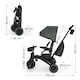 image 4 of Kinderkraft JAZZ 3 Tricycle | Green | Green
