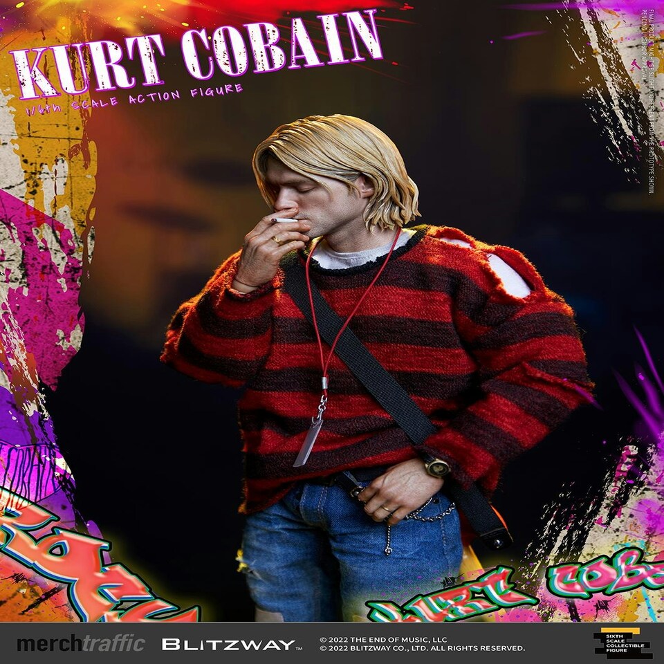 image 1 of Kurt Cobain On Stage Action Figure 1:6 Scale Blitzway BW-UMS-11701
