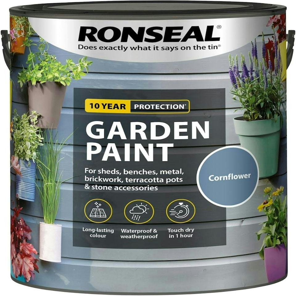 image 1 of Ronseal Garden Paint 5L Cornflower