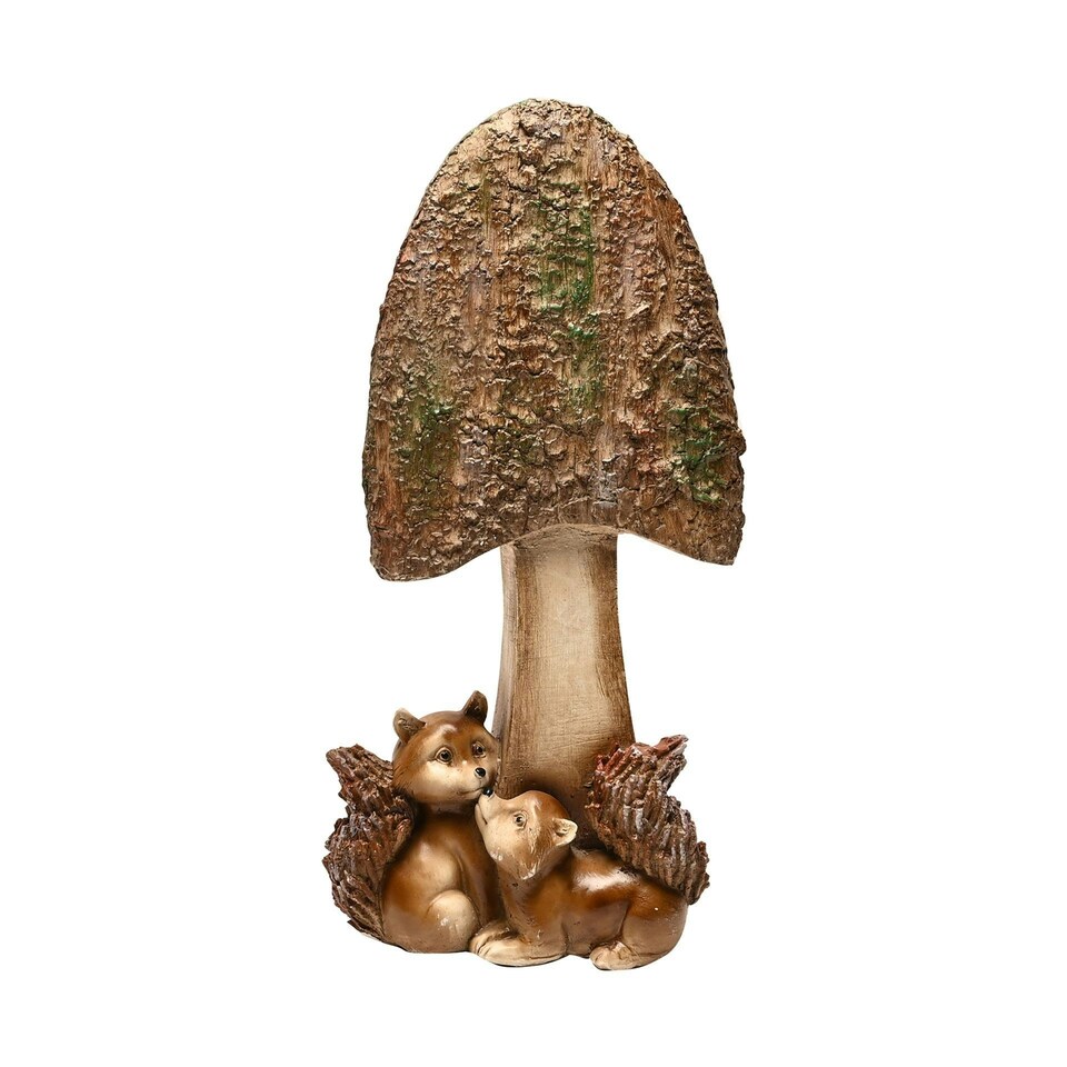 image 1 of Country Living 2 Squirrels with a Mushroom Ornament