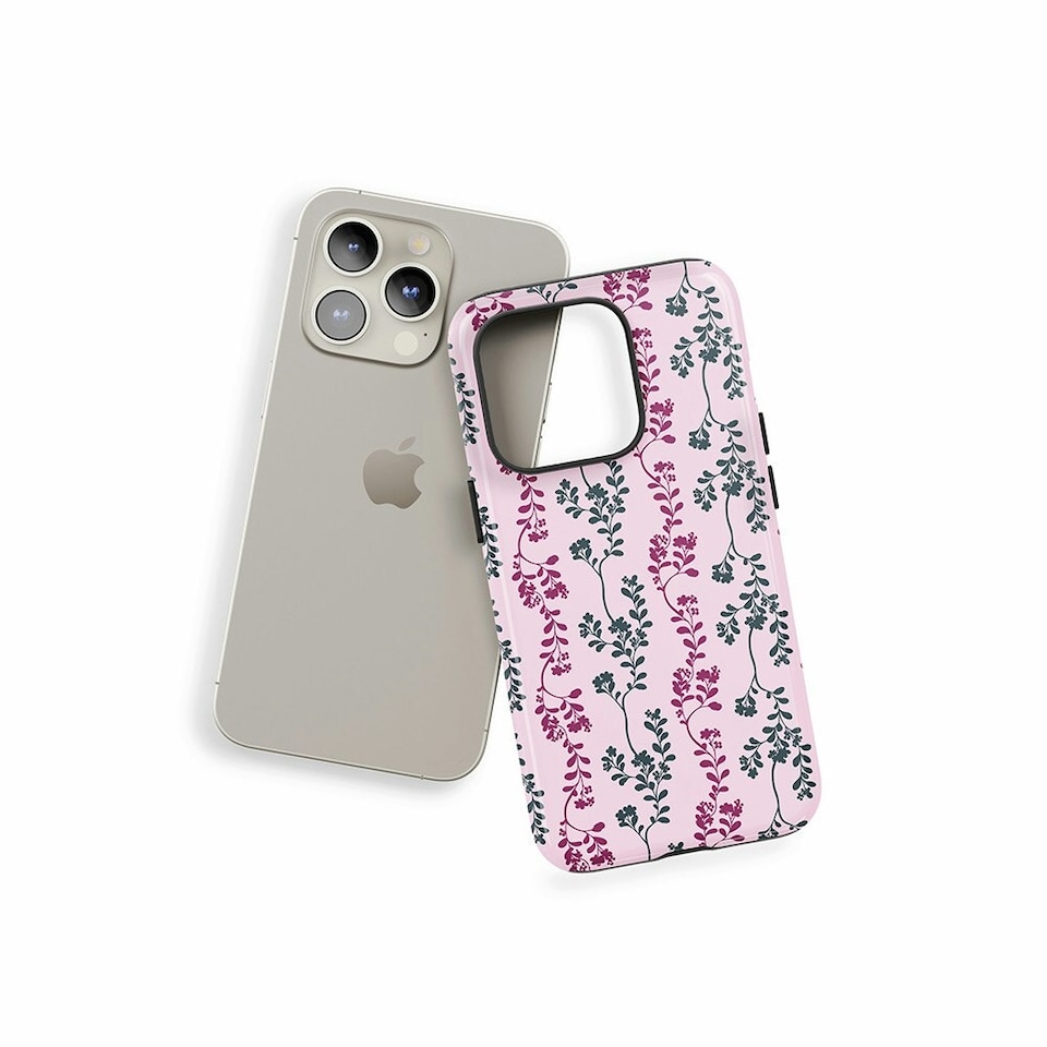 image 1 of Pretty Pink Leaf Phone Case | Pink | iPhone 15 Plus
Slim | iPhone 15 Plus
Slim