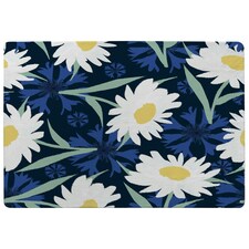 Daisies on Navy (Rug) Blue | XL: 160x230cm
