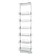 image 1 of Living and Home Tall and Narrow 6-Tier Metal Kitchen Pull-out Kitchen Cabinet Basket Shelf, Silver