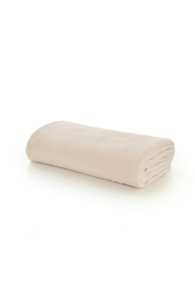image 1 of Snuggle Touch 140 x 180cm Soft Blanket - Solid Colour Plain Throws | Blue | Light Blue | 1