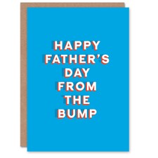 Bump Be Cute Sincere Loving Thoughtful Fathers Day Dad Card