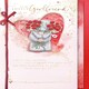 image 1 of Bear With Bouquet Girlfriend Valentine's Day Card