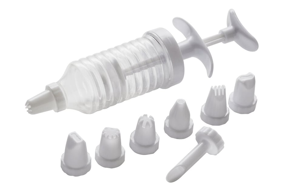 image 1 of Hallie White And Clear Pp Cake Decorating Set