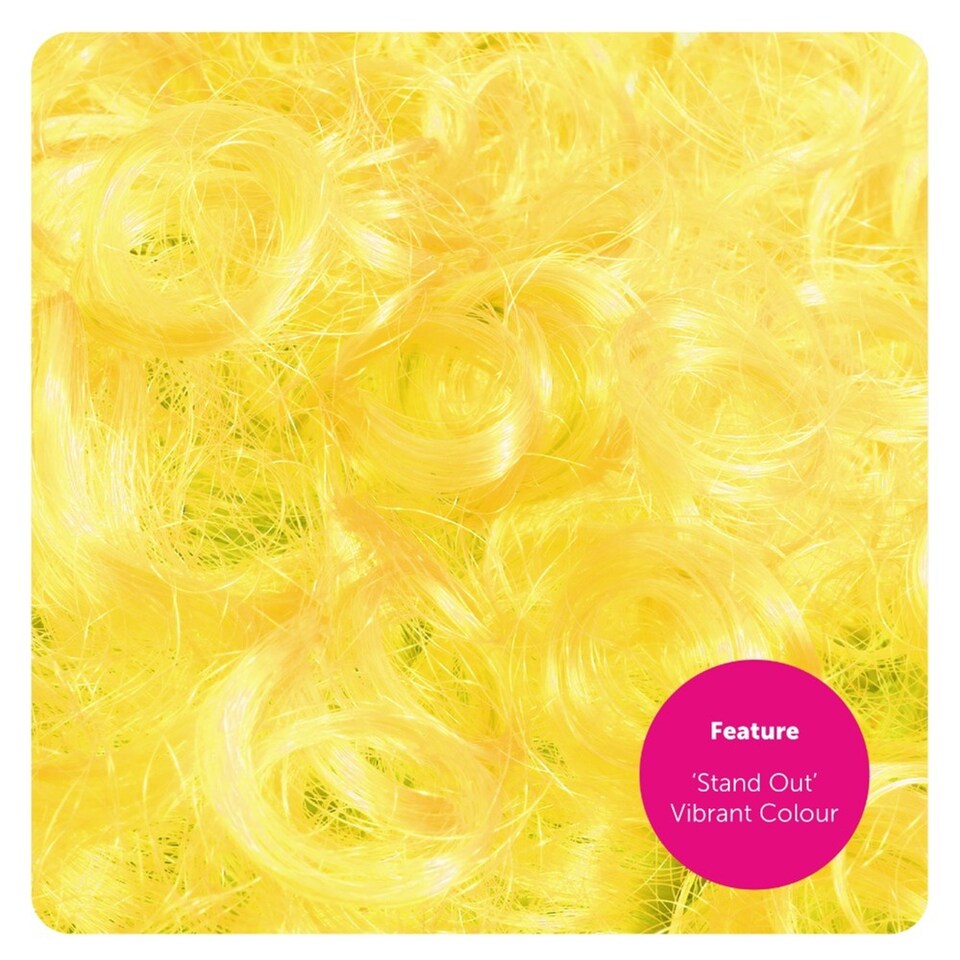 image 1 of Yellow Curly Wig | Yellow | 1