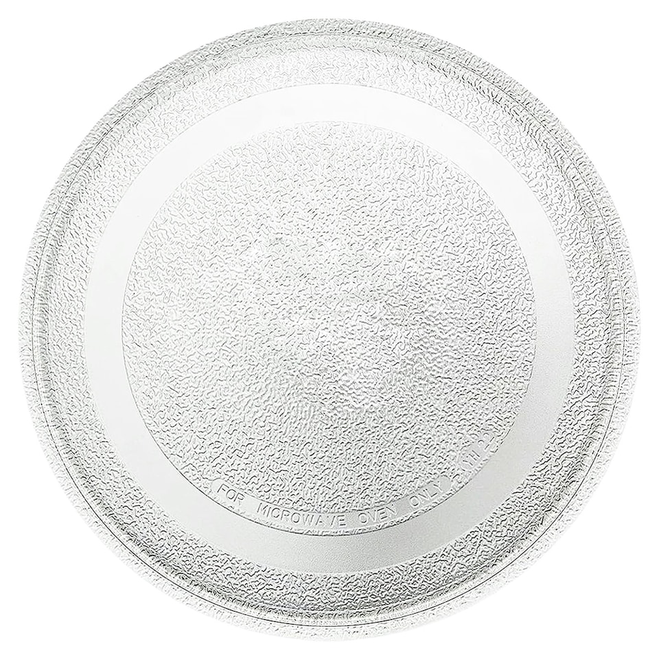 image 1 of SPARES2GO Universal Microwave Turntable Plate Smooth Flat Glass Dish Tray (16" / 40.6cm / 406mm)