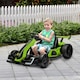 image 2 of HOMCOM 24V Electric Go Kart for Kids with Adjustable Seat, Green