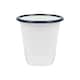 image 3 of Argon Tableware White Enamel Tumblers - 300ml - Blue - Pack of 6 Blue