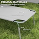 image 6 of Outsunny Folding Sun Lounger Set of 2 w/ Sunshade Adjustable Backrest Light Grey