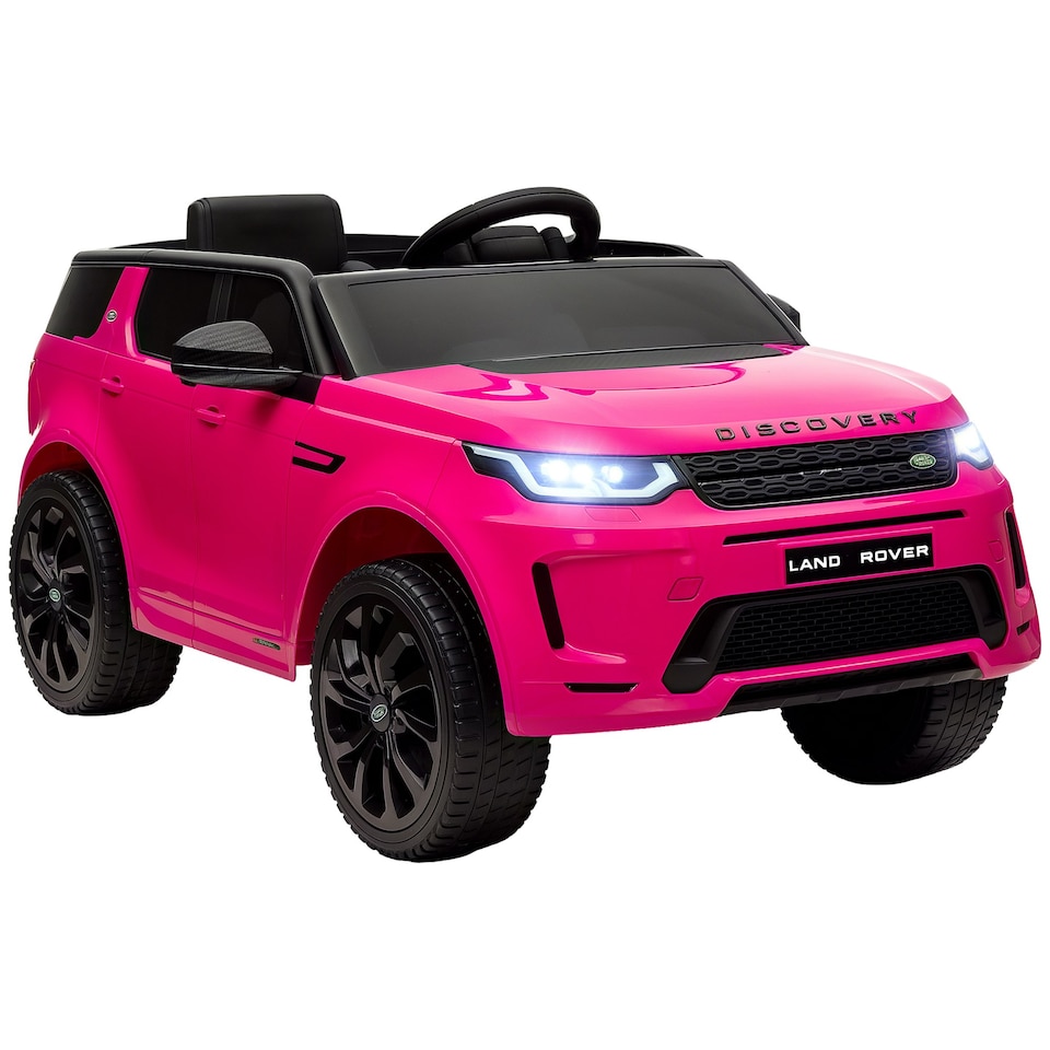 image 1 of AIYAPLAY Licensed Land Rover, Kids Electric Car w/ Remote, Music, Pink