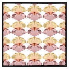 Geometric sea shells (Picture Frame) Black | S