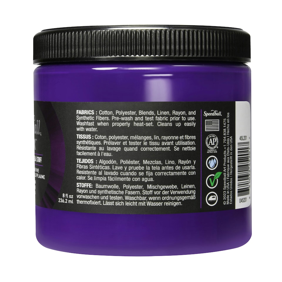 image 1 of Speedball Flex Screen Printing Fabric Ink, Bright Plum, 8oz