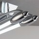 image 3 of Harper LED Linear Batten Polished Chrome Cool White Light, 3372 Lumens