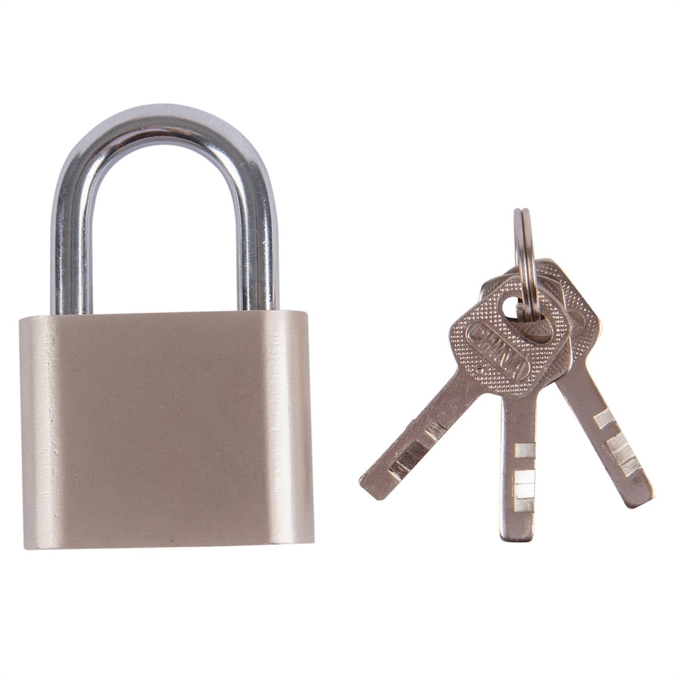 Blackspur Iron Padlock - 5cm - Nickel | Silver | Nickel