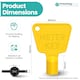 image 2 of Triangle Utility Key, Gas & Electric Meter Key with Triangular Socket - 2pcs