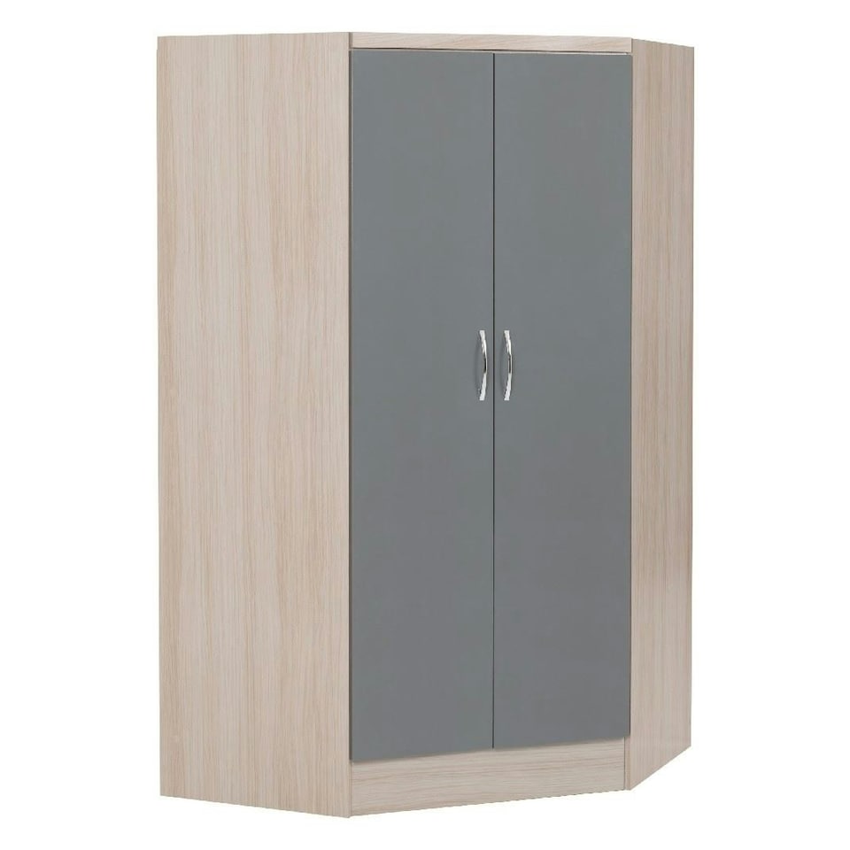 image 1 of Nevada 2 Door Corner Wardrobe Grey