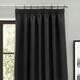 image 3 of furn. Dawn Blackout Black Pencil Pleat Curtains 229 x 229cm Multi