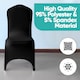 image 5 of Chair Cover Spandex Polyester Stretch Fabric Dining Slipcovers - 10pcs
