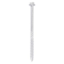 Timco - Timber Frame Construction & Landscaping Screws - Hex - Exterior - Silver Organic (Size 6.0 x 100 - 10 Pieces)