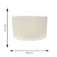 image 3 of ValueLights Eva Natural Linen Fabric with White Trim Large Drum Light Shade