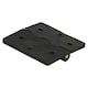 image 3 of Reinforced Nylon Hinge Plastic 64x67mm Italian Industrial Door Locker Hatch | Black