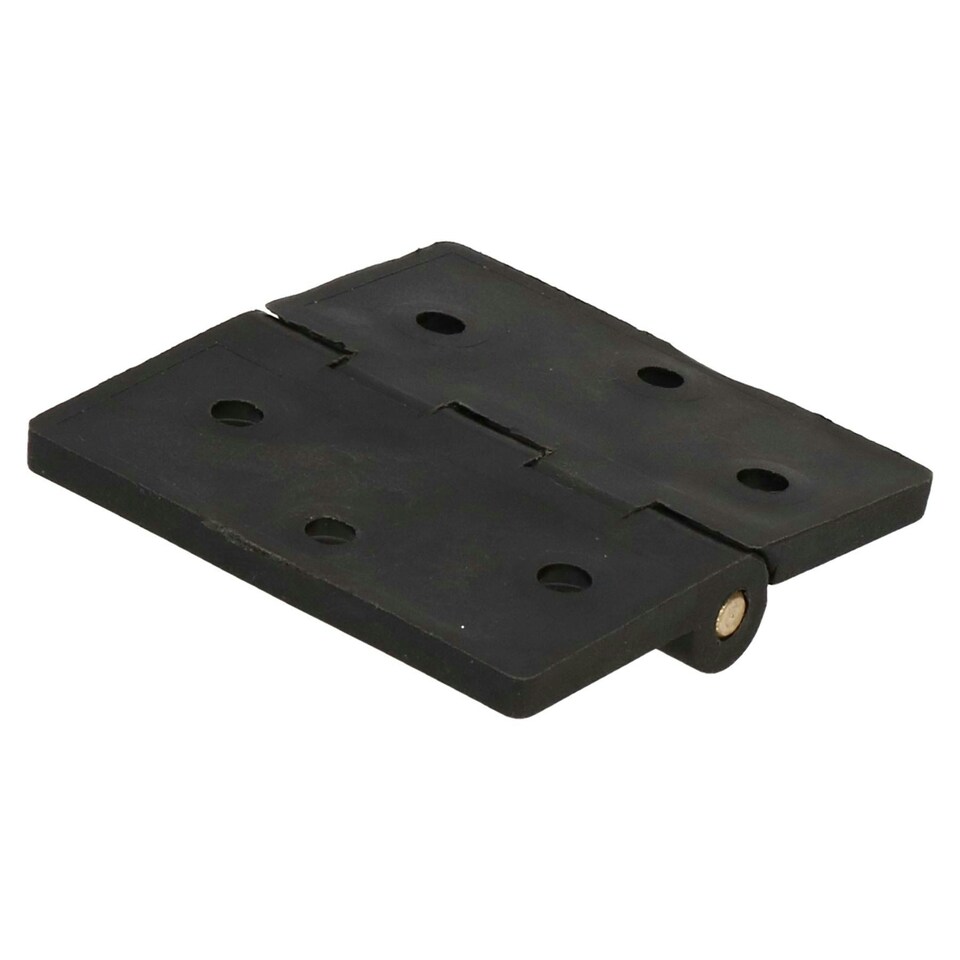 image 1 of Reinforced Nylon Hinge Plastic 64x67mm Italian Industrial Door Locker Hatch | Black