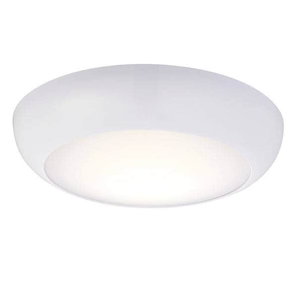 Netlighting Forca Integrated LED Outdoor Flush Light Gloss White Opal IP65