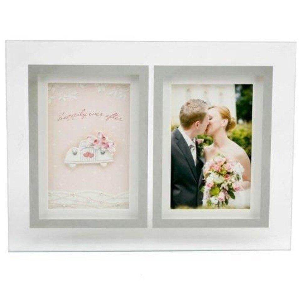 image 1 of Reflection Sentiment Photo Frame with Verse - Wedding