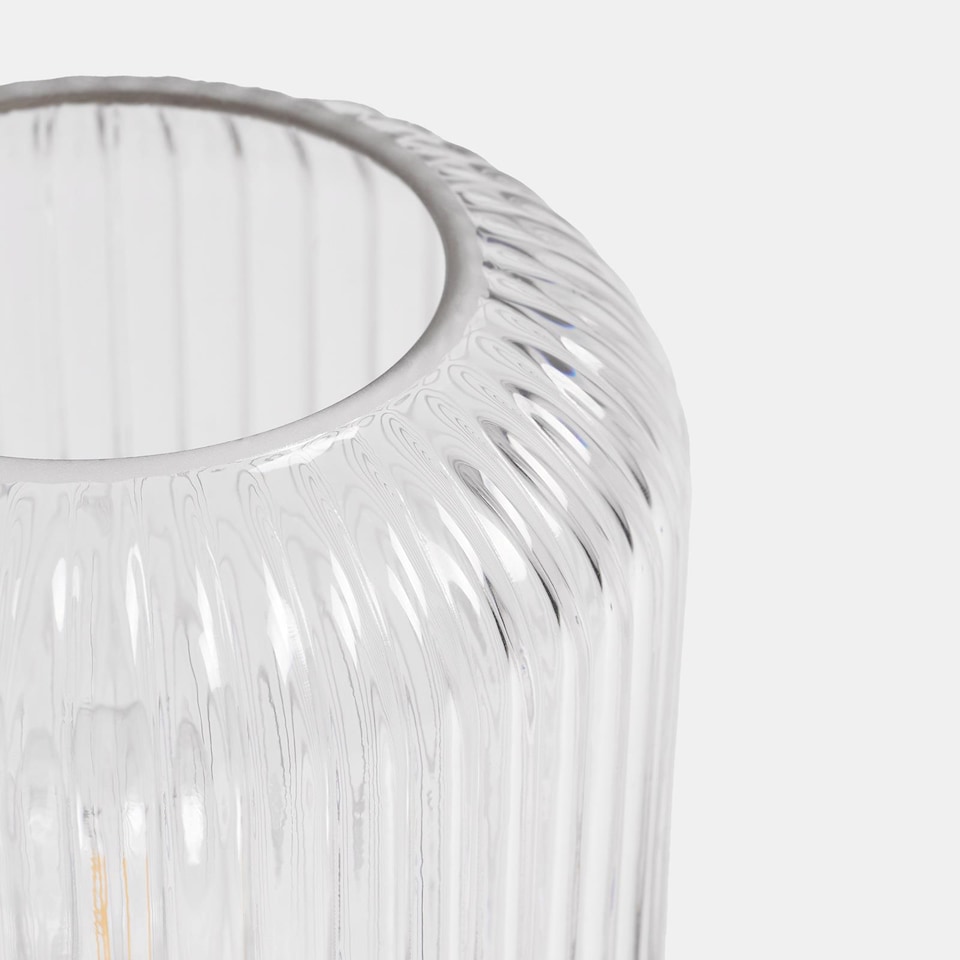 image 1 of OHS Glass Cordless Table Lamp LED Battery Operated Night Light
