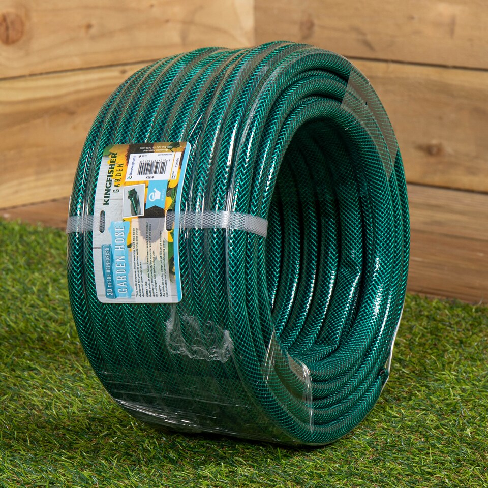 image 1 of 30m Reinforced Garden Hose Pipe / Hosepipe in Green
