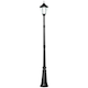 image 1 of Outsunny 2.4m Garden Lamp Post Light LED Solar Powered Patio Path Lighting Lamp