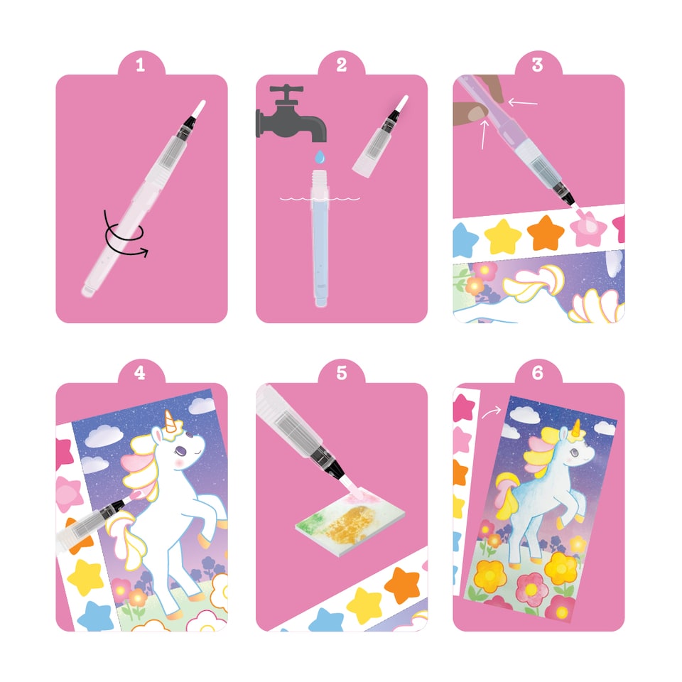 image 1 of Paint A Picture Set - Unicorn Skies